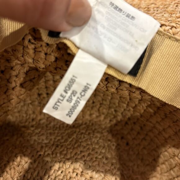 J. Crew Raffia Straw Beach Preppy Spring Summer Hat S/M​​​​​​​​​​ - Picture 2 of 9